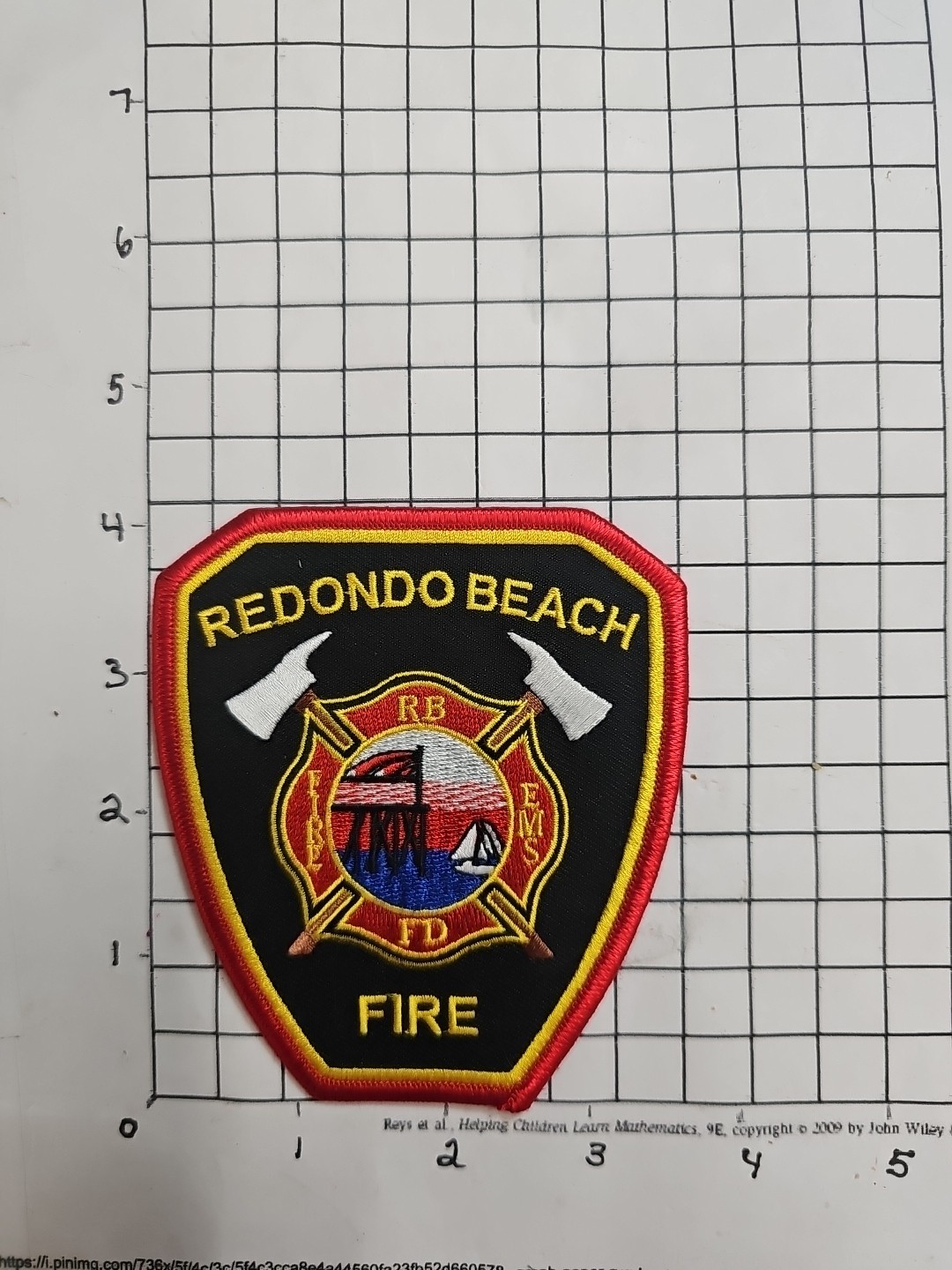 #523 Redondo Beach California  Fire-rescue Patch
