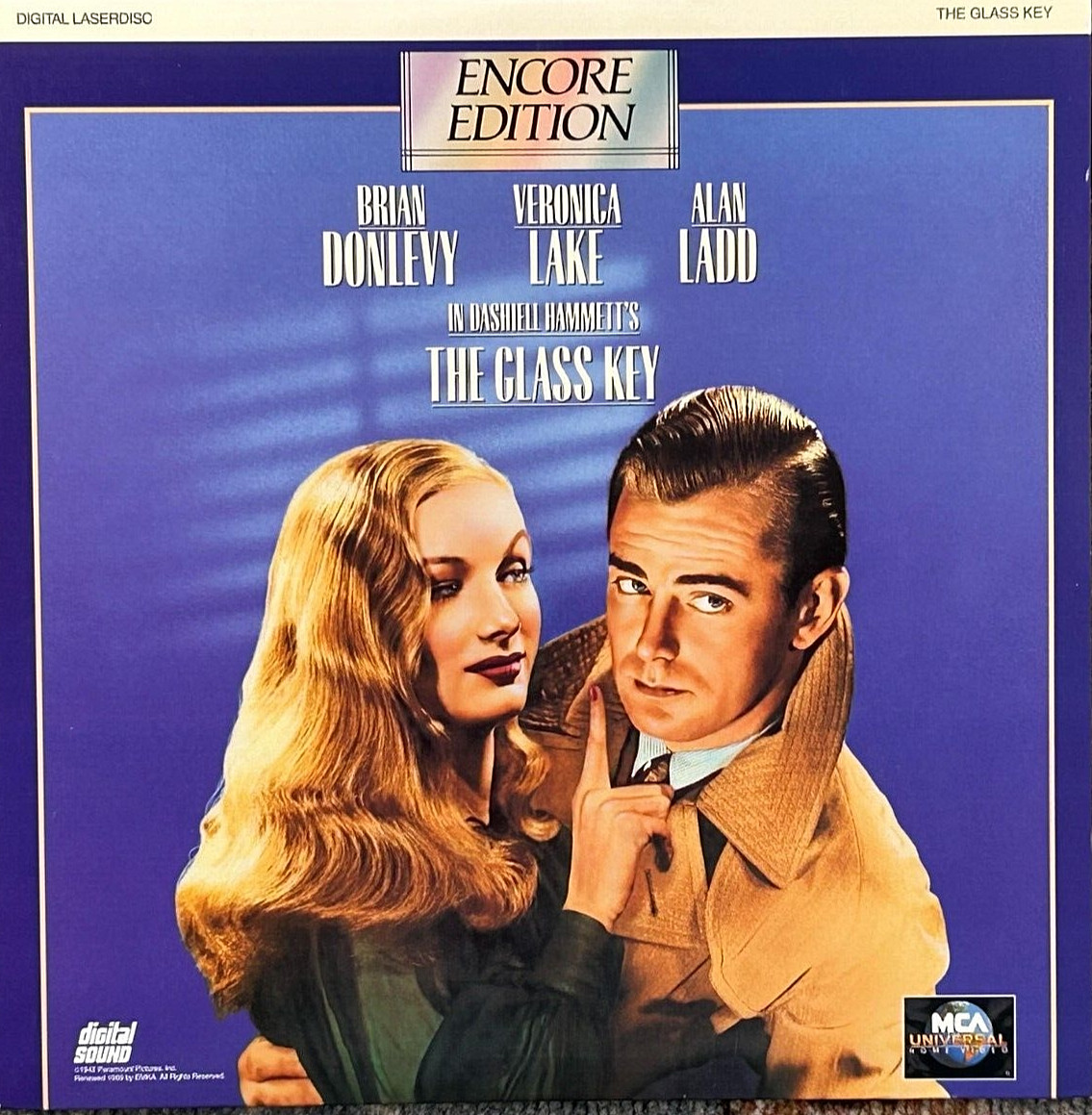 THE GLASS KEY (BRIAN DONLEVY/ VERONICA LAKE) PREMIUM USED LASERDISC (NM/EX)