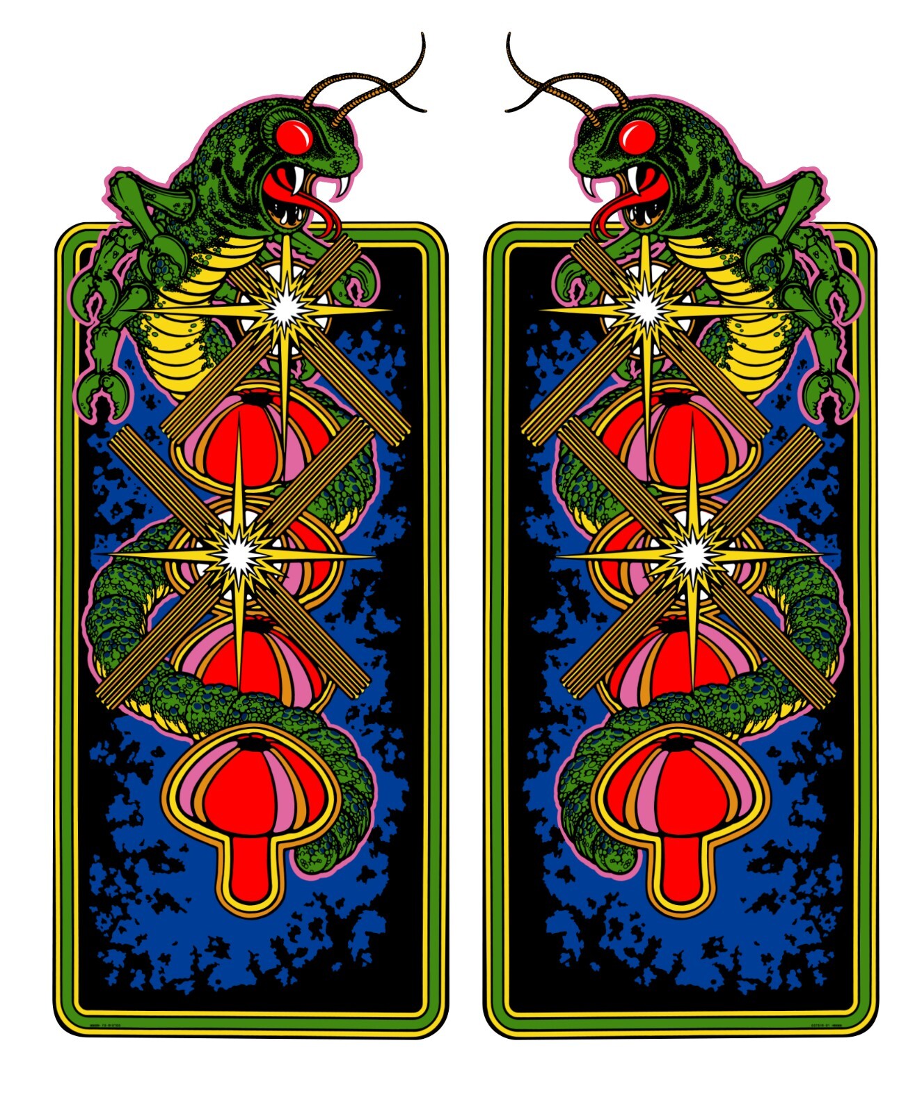Centipede Arcade Side Art Arcade Cabinet Graphics