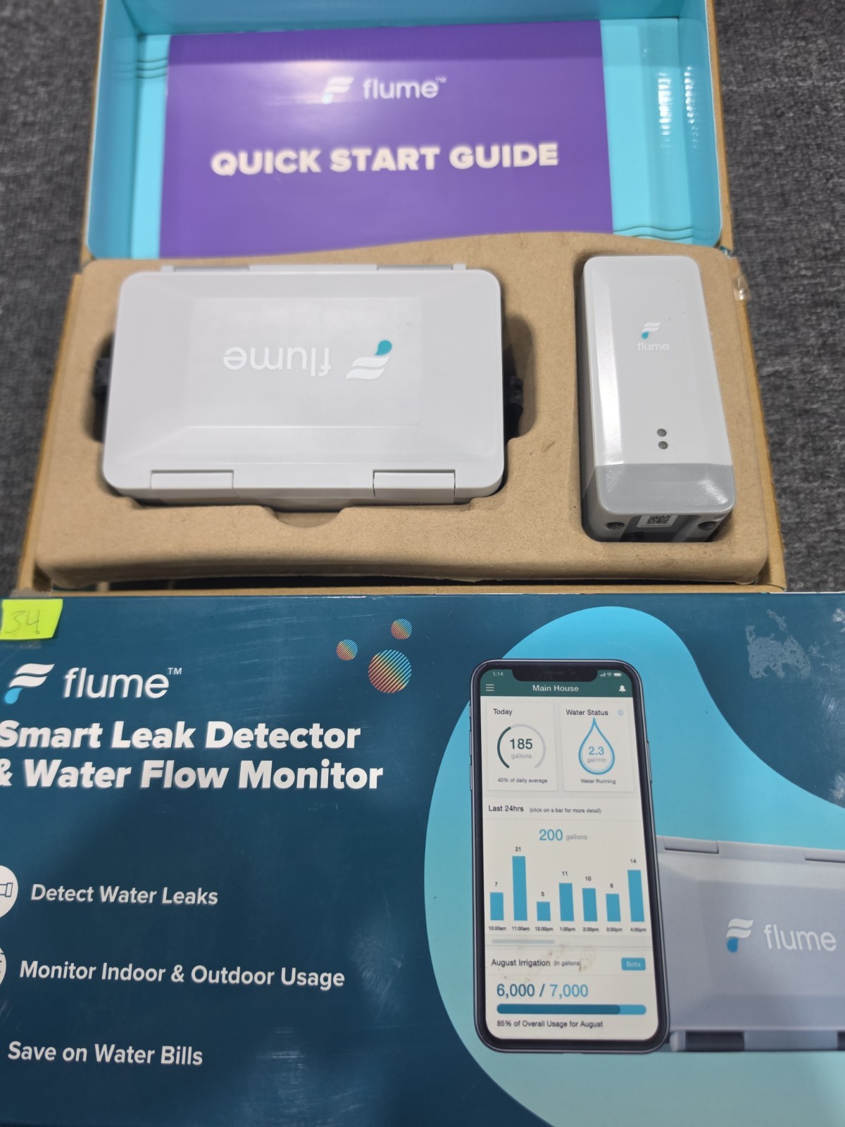 Flume2 Smart Home Water Monitor and Leak Detector – Real-Time Water Usage Tracki