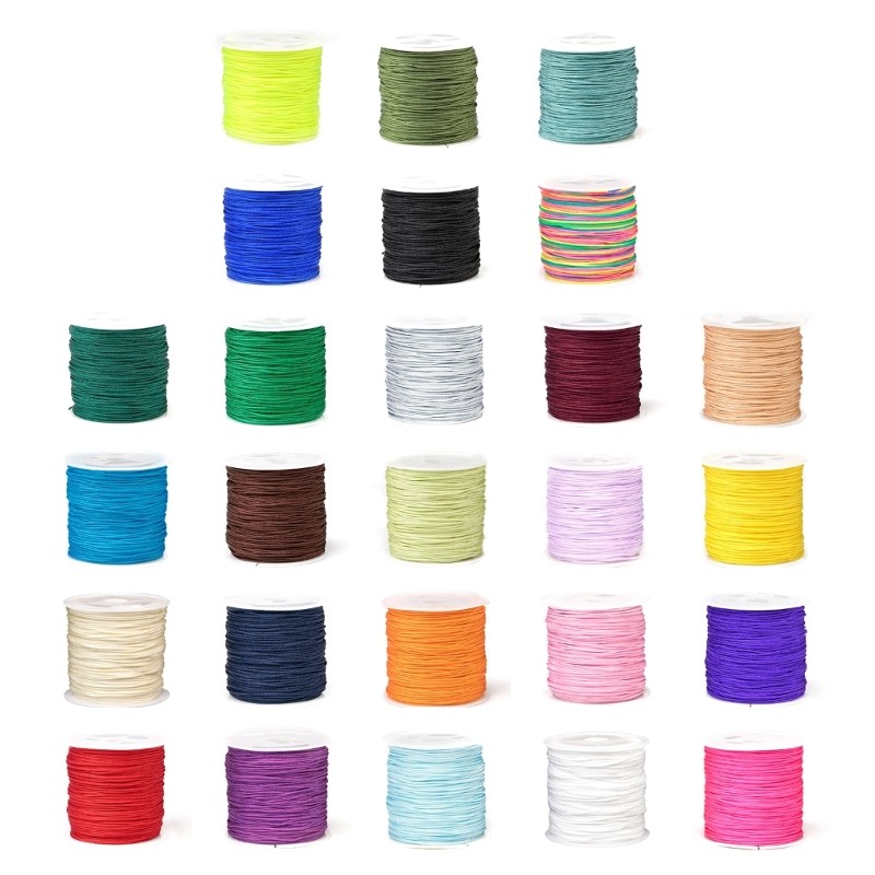 0.8mm Beading String Cord for Blinds String, Braids Bracelets, Jewelry Making