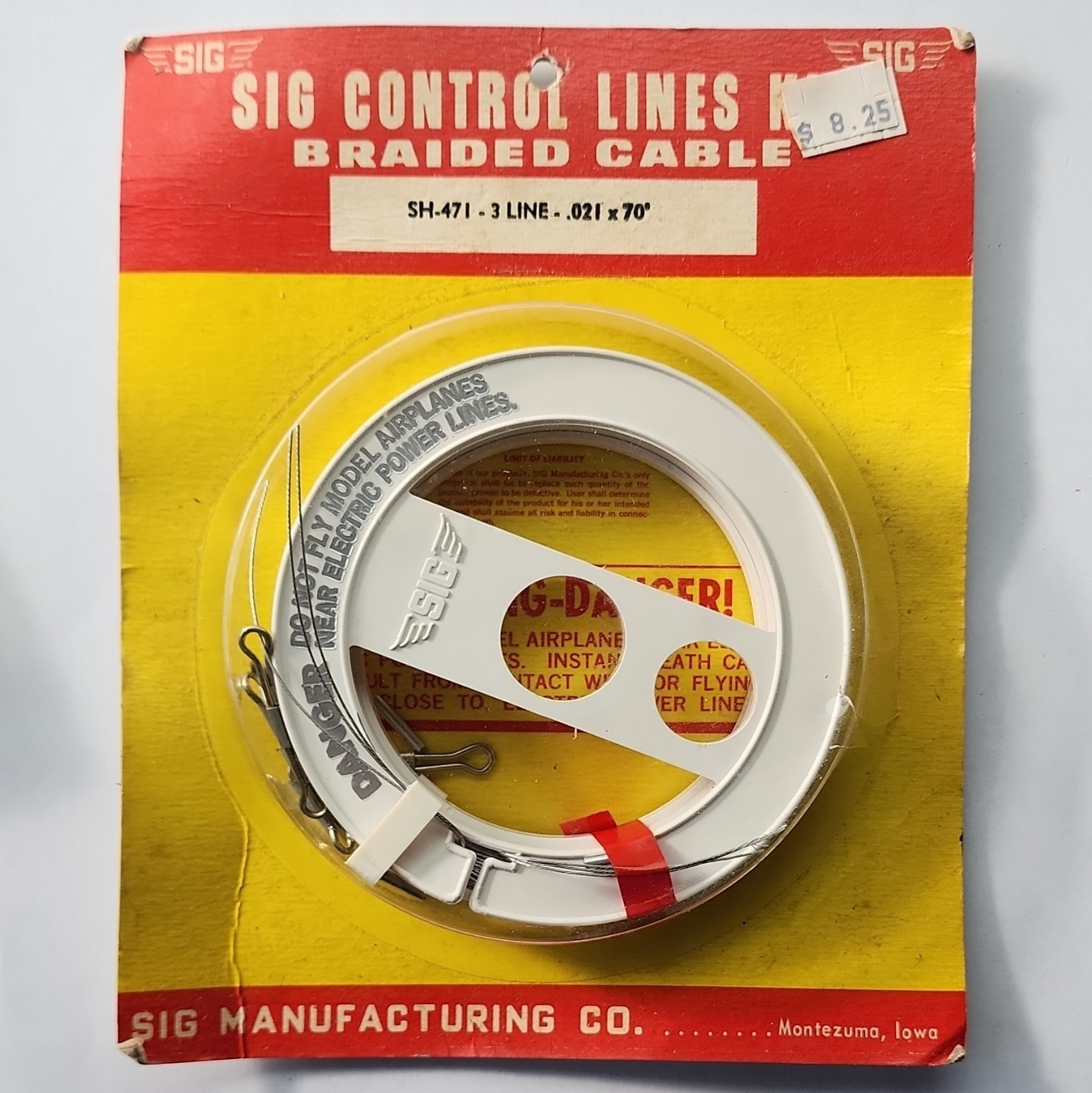 SIG SH-471 3-Line Control Lines Kit Braided Cable .021 x 70", Vintage