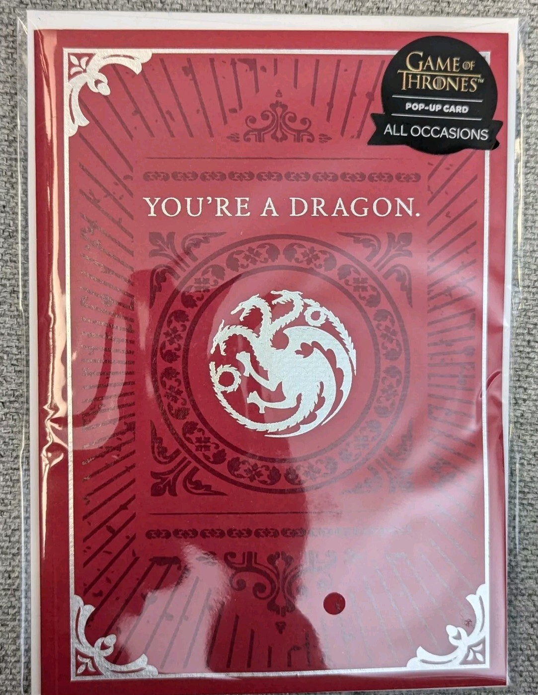 Game of Thrones: Drogon the Dragon Signature Pop-Up All Occasion Greeting Card