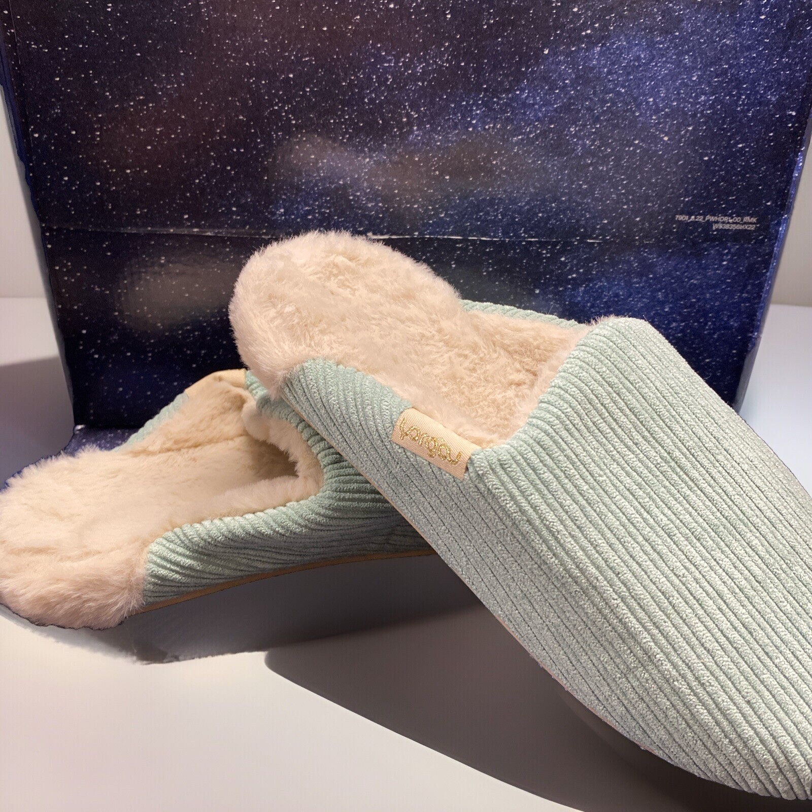 Yorga Slippers for Women Rubber Sole Size 40-41 - Mint - Free Shipping