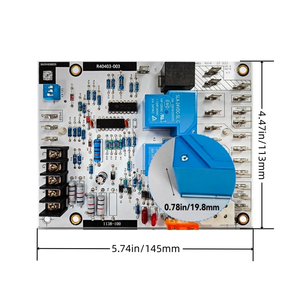 Furnace Blower Control Board R40403-003 Replacement for 40403-001 002