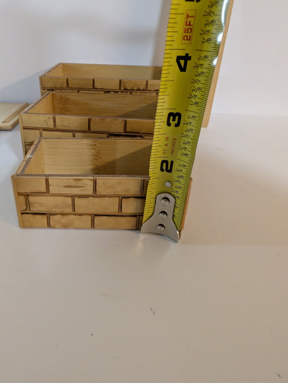 Vintage Bamboo Nesting Boxes