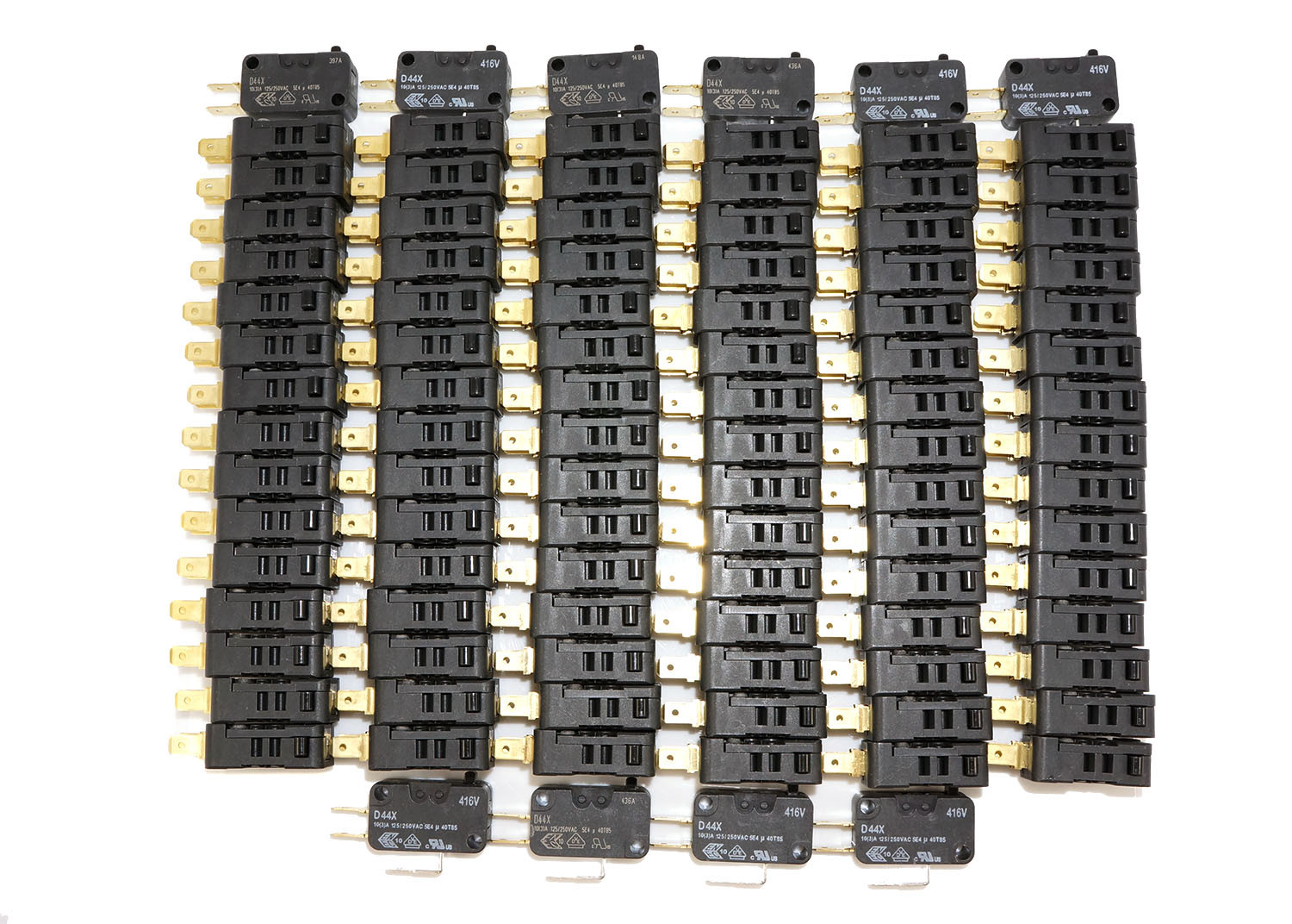 100 Pack Cherry/ZF 75g .187" D44X Microswitch For Arcade Joysticks & Pushbuttons