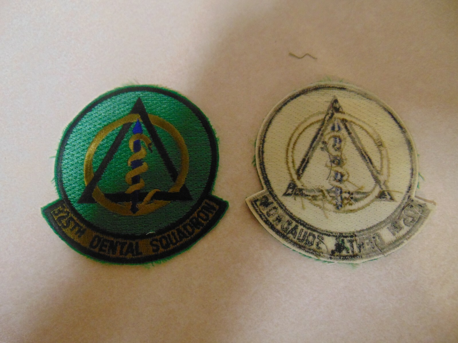 MILITARY PATCH SEW ON OLDER POCKET US AIR FORCE 325TH DENTAL SQUADRON COLORED