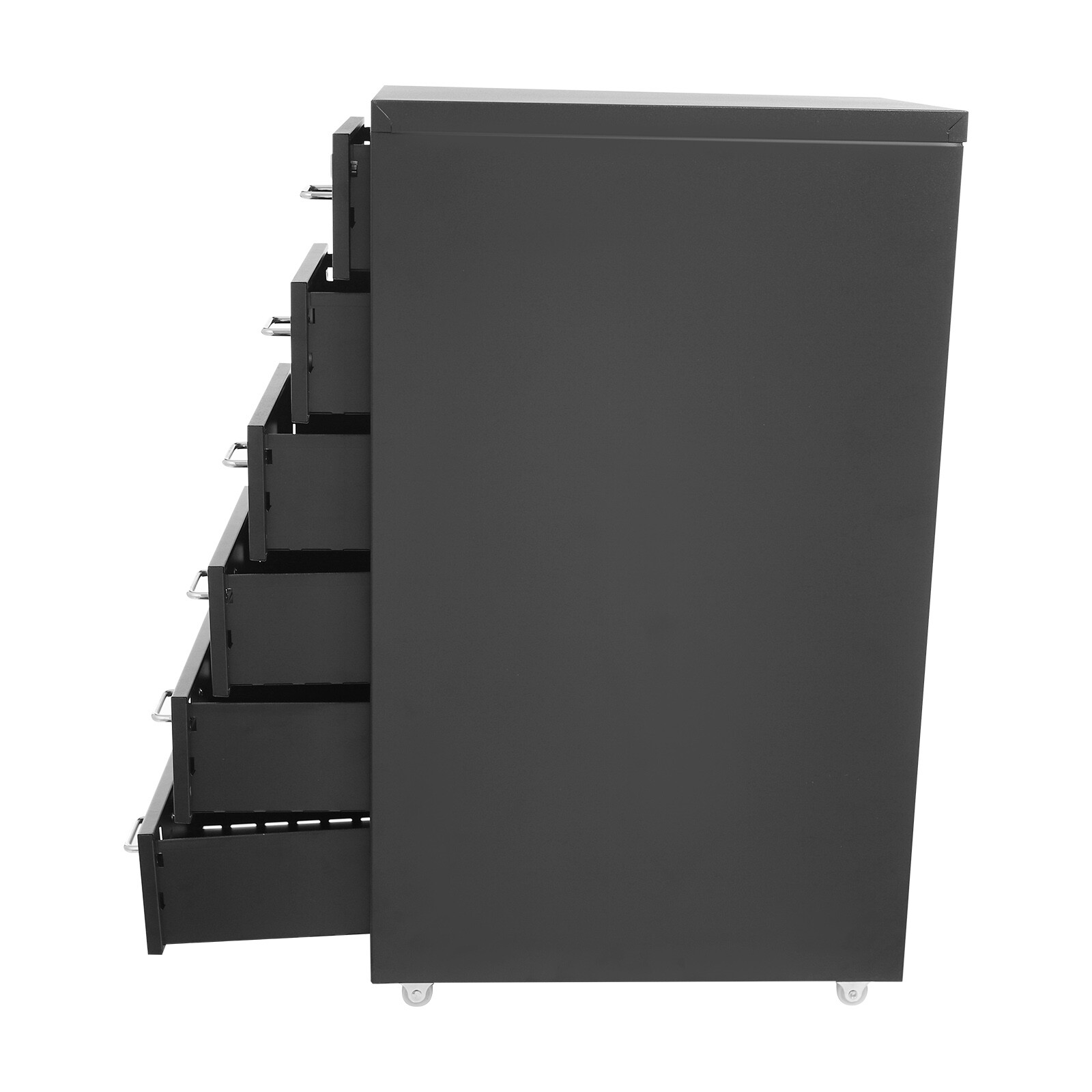6 Tiers File Cabinet with Lock Metal Vertical Filing Cabinet for Office Home