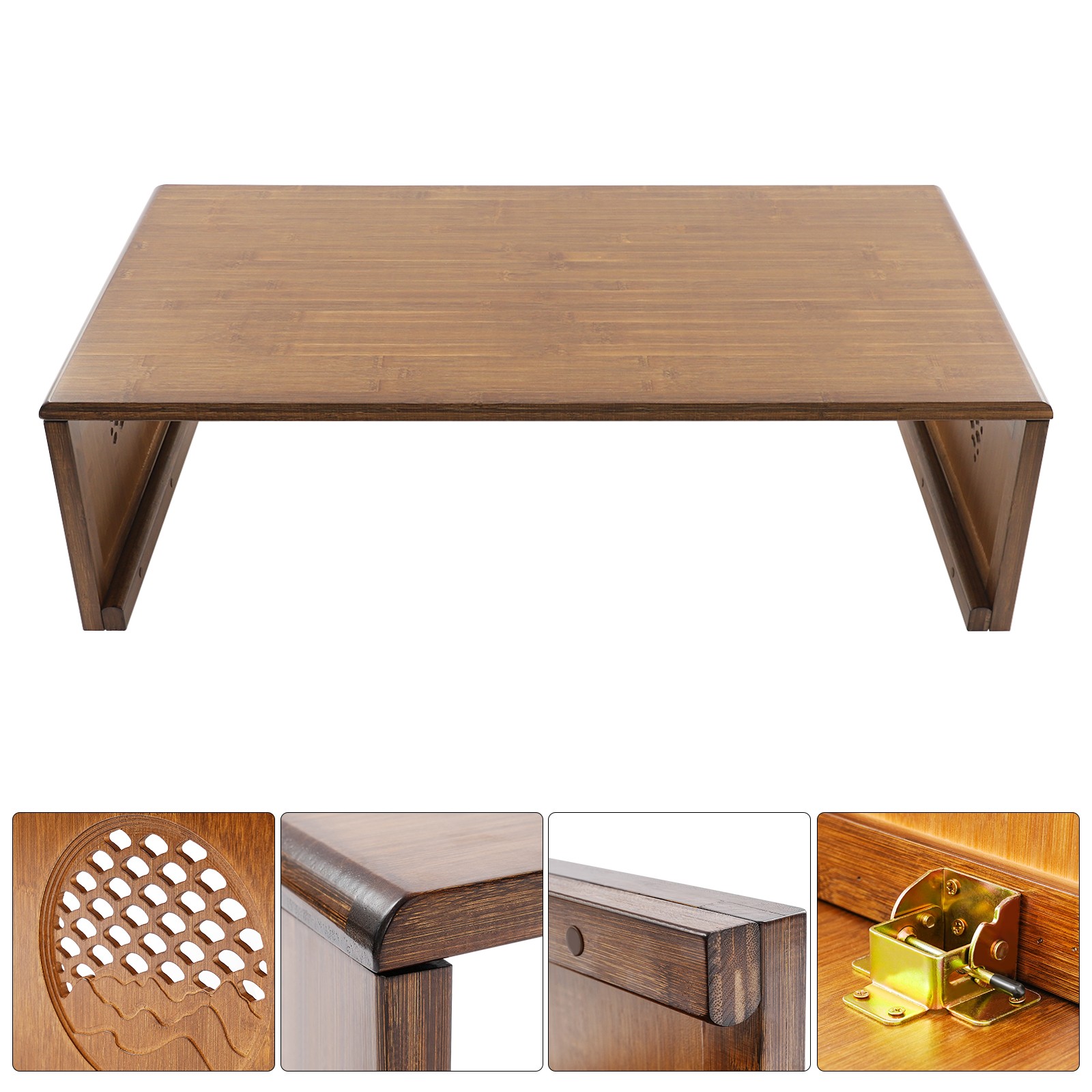 Floor Coffee Table, Meditation & Tea Table Foldable Low Table Neo-Chinese Style