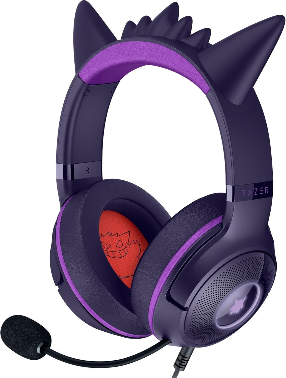 Razer Kraken Kitty V2 Wired Headset Pokemon Gengar Edition Certified Refurbished