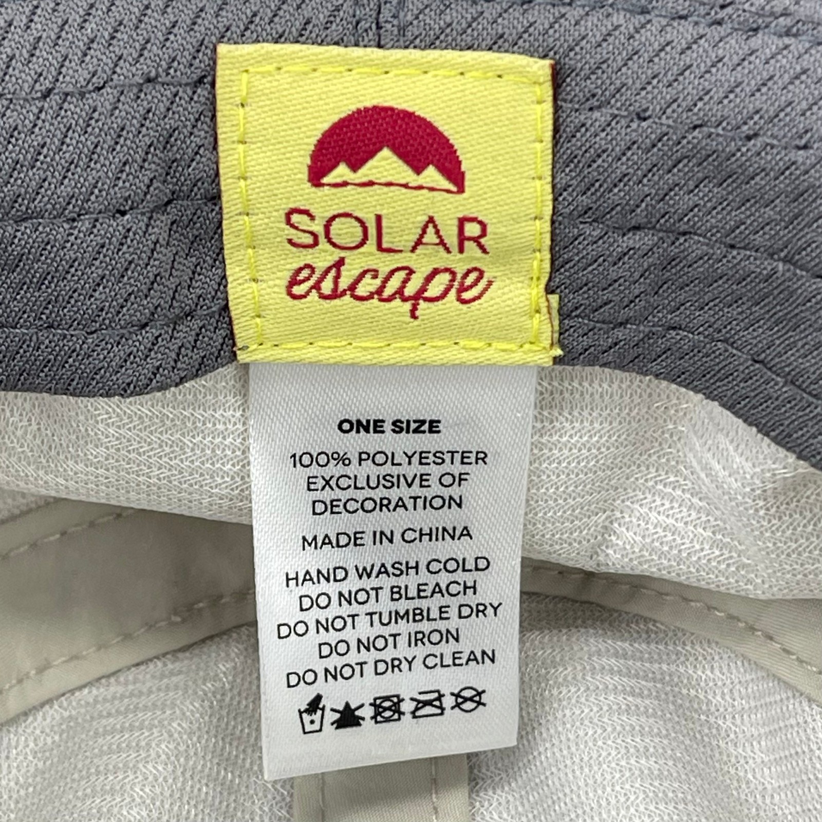 Solar Escape UV Explorer Beige Adjusdtable One Size Chin Strap Boonie Sun Hat
