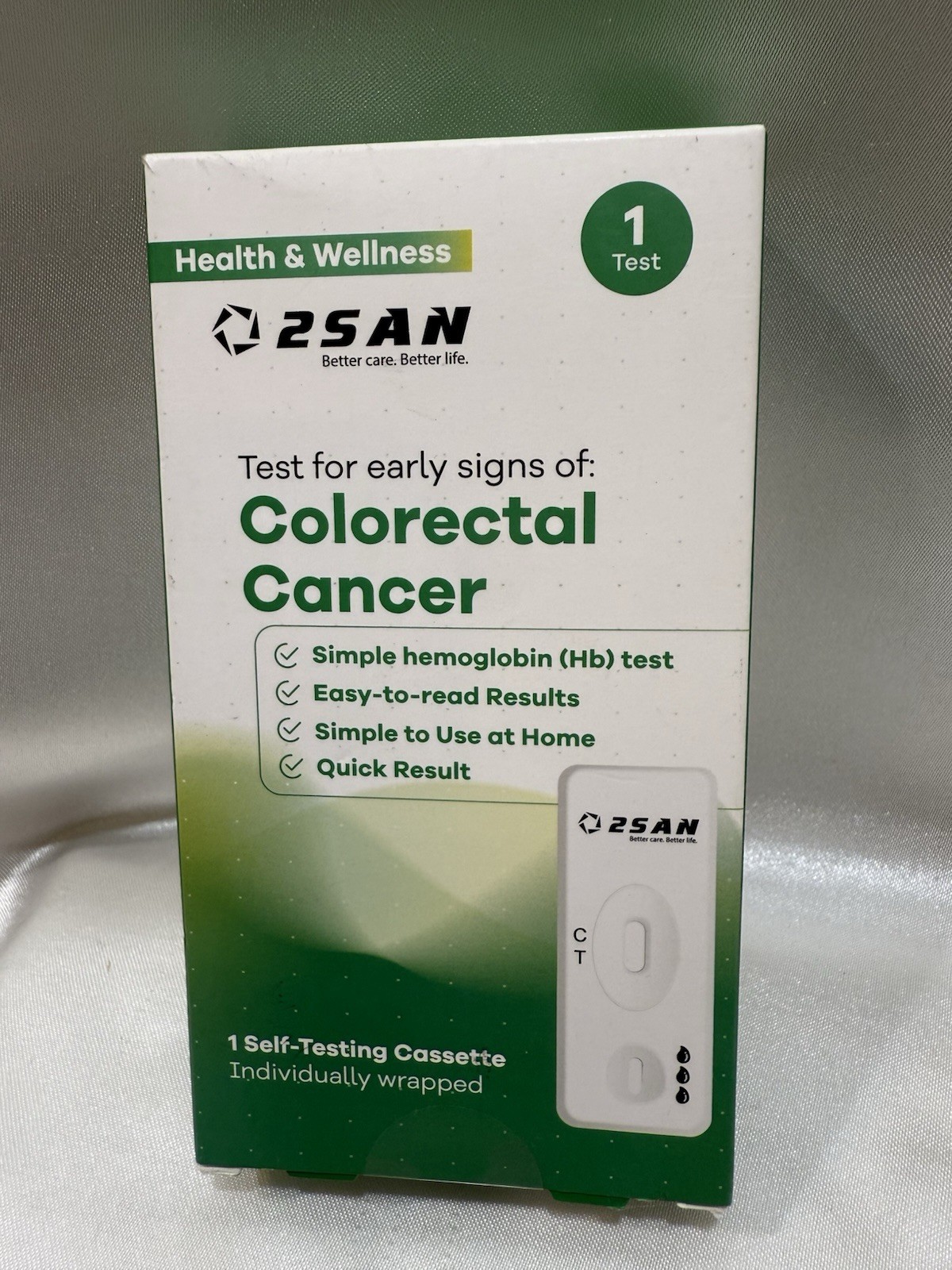 Health & Wellness 2SAN Colorectal Cancer Home Hemoglobin Test Kit