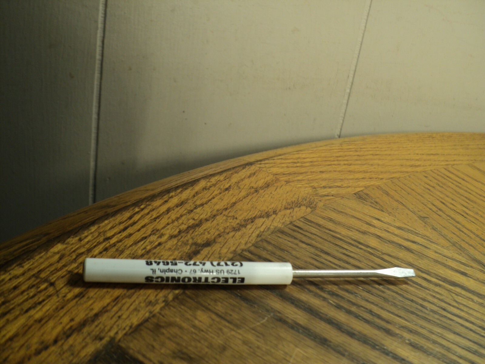Vintage Small Flat Blade Screw Driver A.S.K. Electronics Chaplin IL