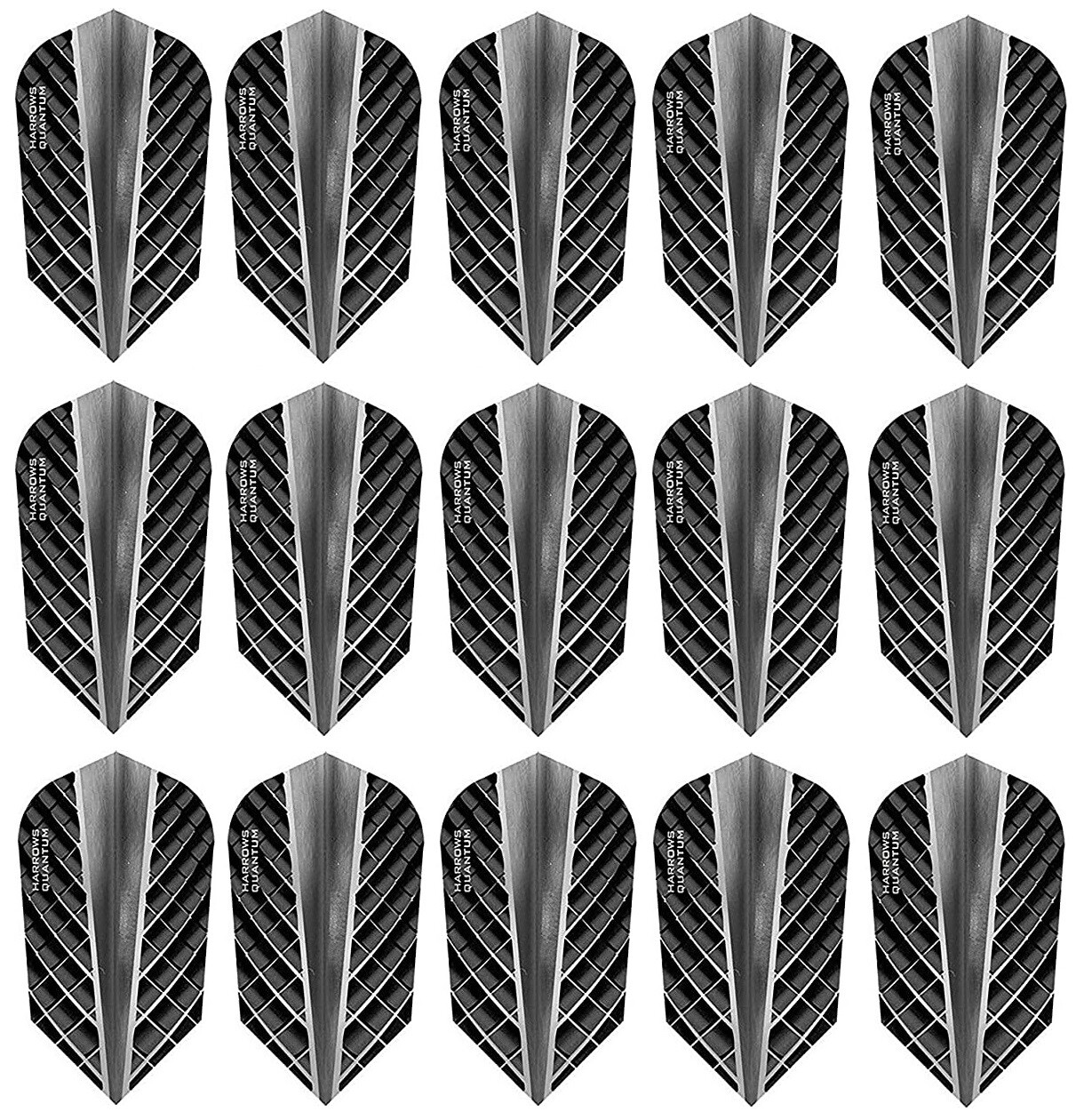 5 Sets Harrows Quantum 100 Micron Slim Dart Flights - Ships w/ Tracking - Smoke