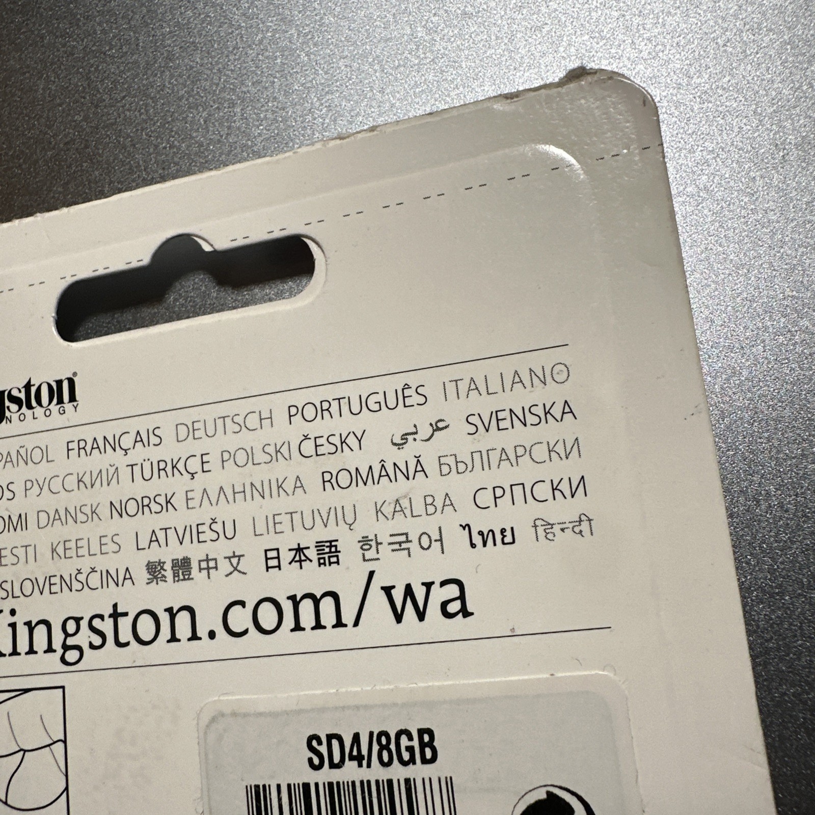 Kingston 8GB SDHC MEMORY CARD Class 4