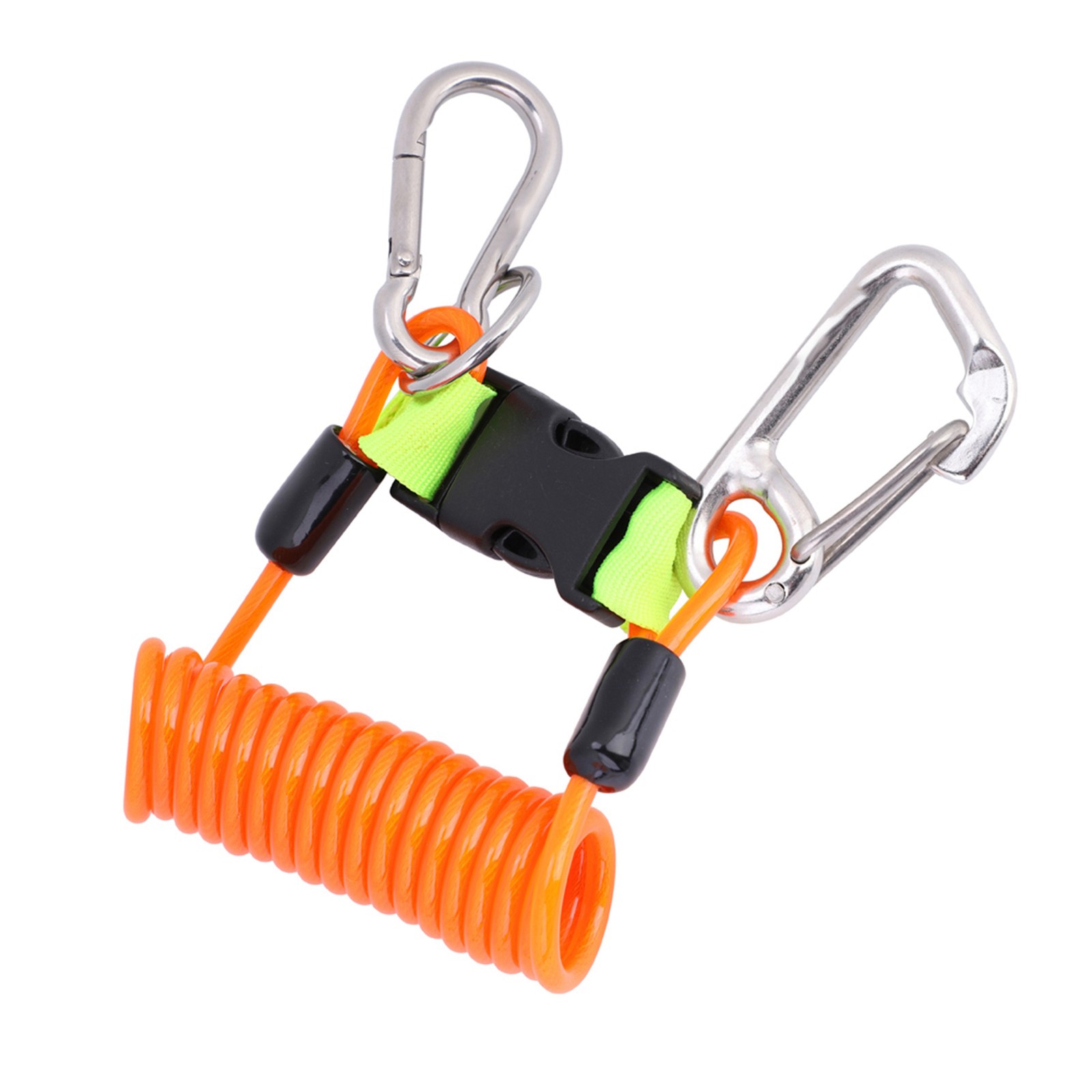 Keep Diving Anti Lost Spring Coil Lanyard Safety Emergency Tool With Quick