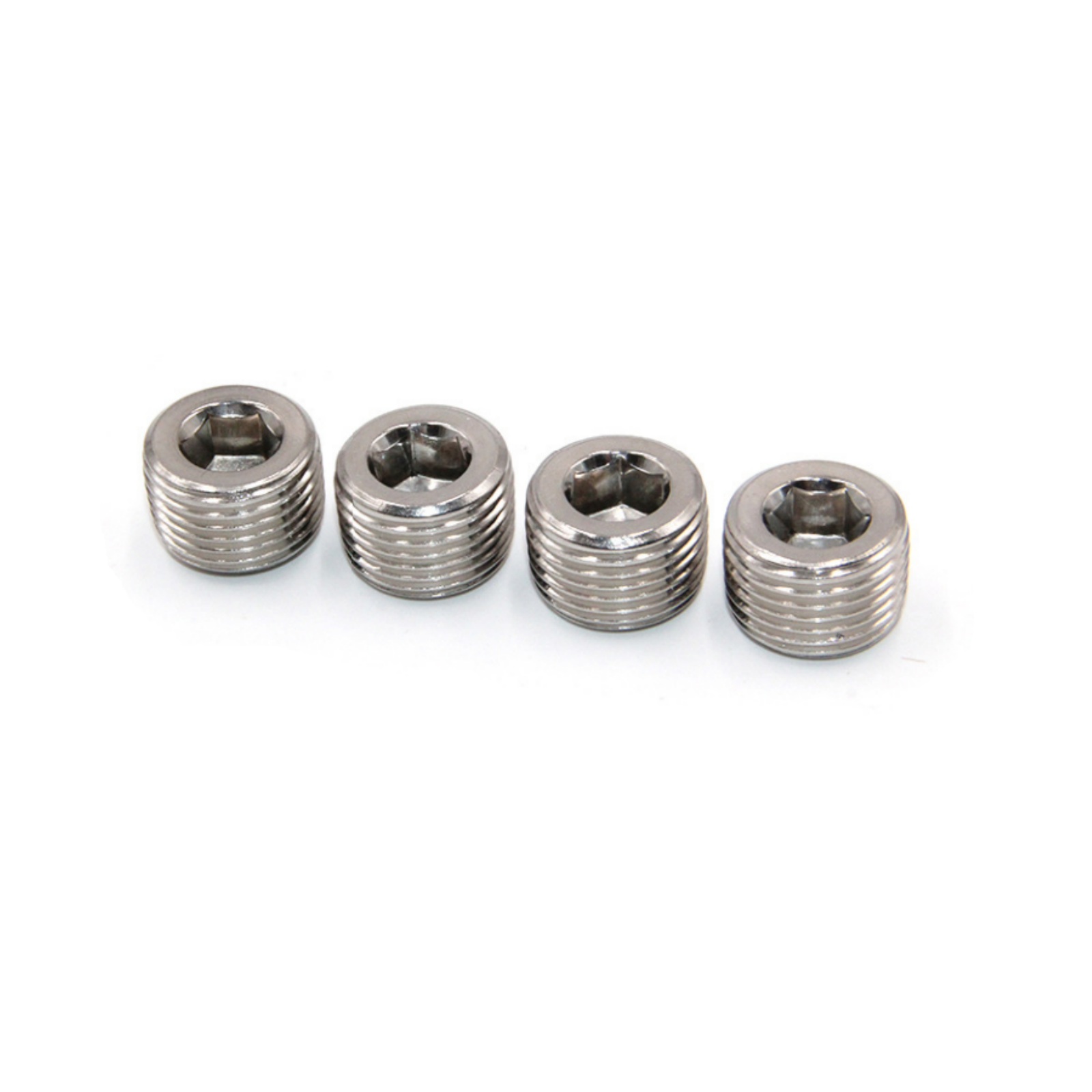 5pcs Hex Countersunk Plug Socket Head Stainless Steel Pipe 3/8" NPT Male Thread