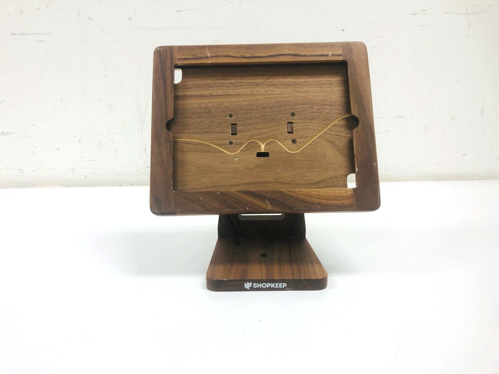 Freeform Made Wooden iPad Stand American Walnut for Shopkeep *MISSING SCREWS**