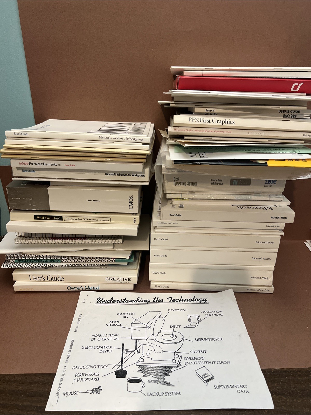 Vintage Computer Manual Guide Lot 1990s IBM Workgroups Graphics Mouse Geoworks