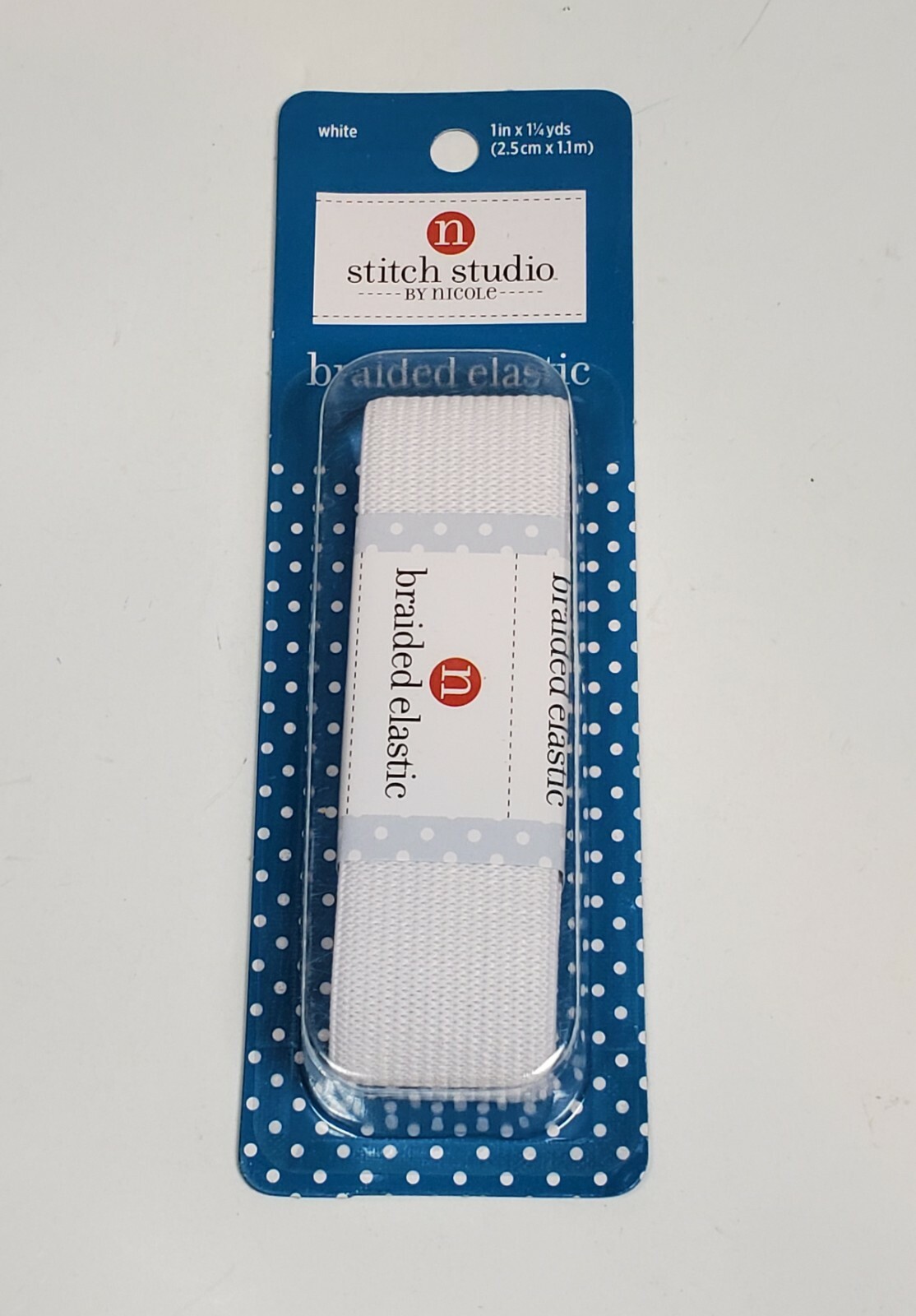 BRAND NEW BRAIDED ELASTIC FOR DIY FABRIC FACEMASK MASK 1" X 1 1/4 YARD 45 INCHES