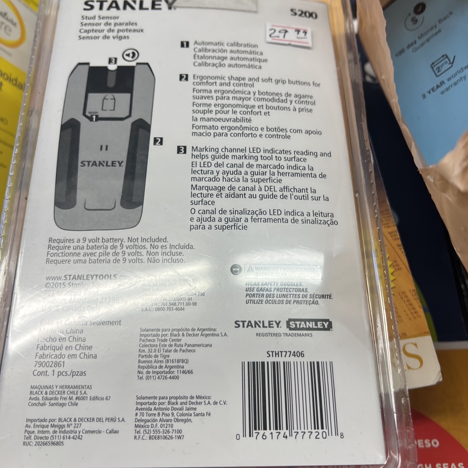 Stanley S200, Stud
