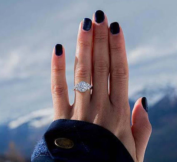1.1ct Round Cut Simulated Diamond Halo Solitaire Ring 14k White Gold Plated