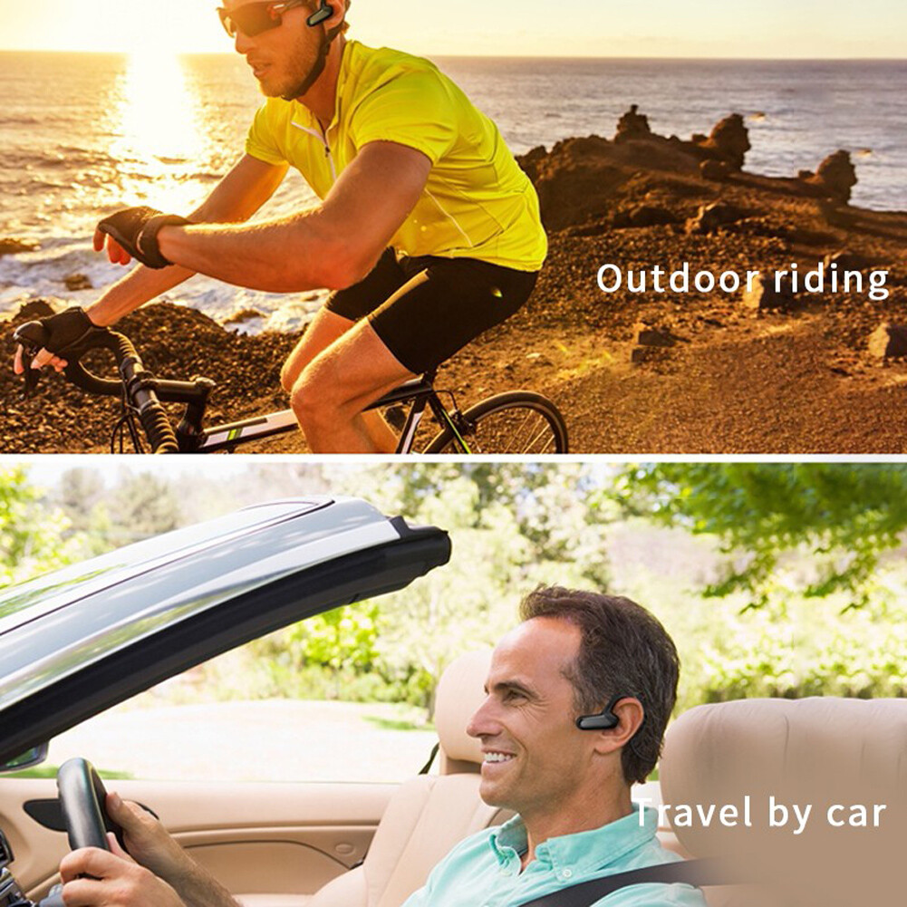 Bluetooth 5.0 Bone Conduction Headphones Sports Stereo Wireless Earphone Headset