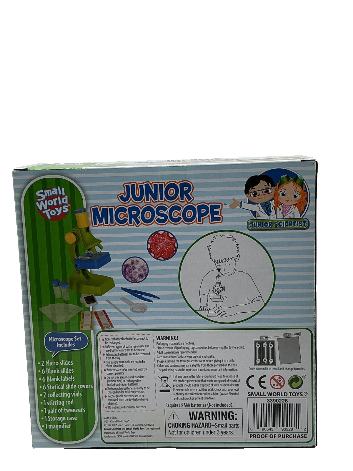 Small World Toys- Junior Microscope 26 pc set New in box