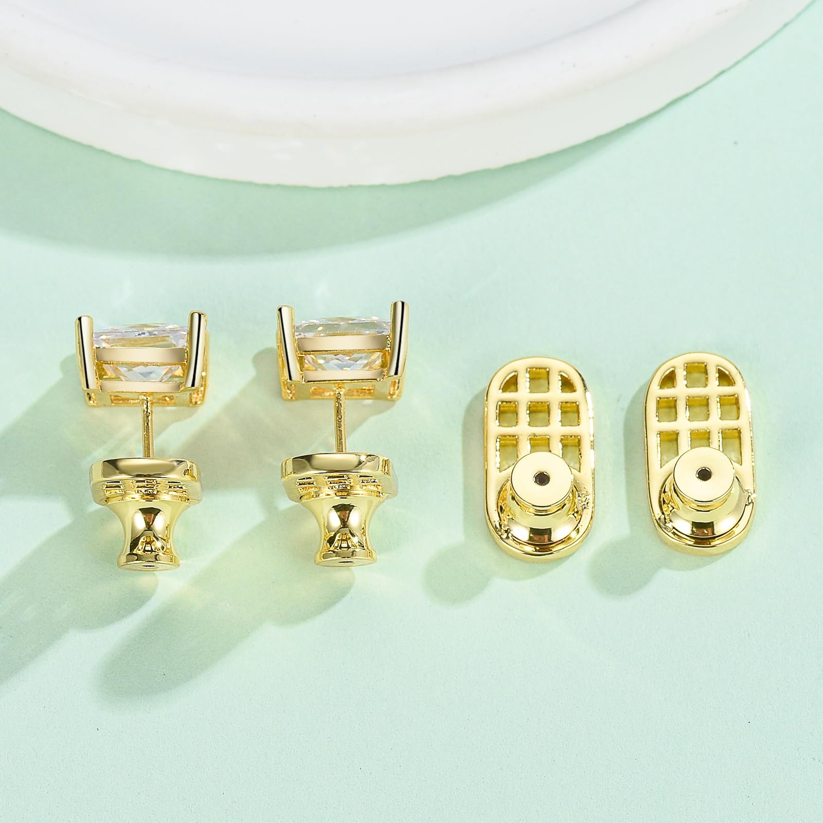 Earring Backs for Droopy Ears, Durable U Shape-Rackets Earring Lifter Backs f...