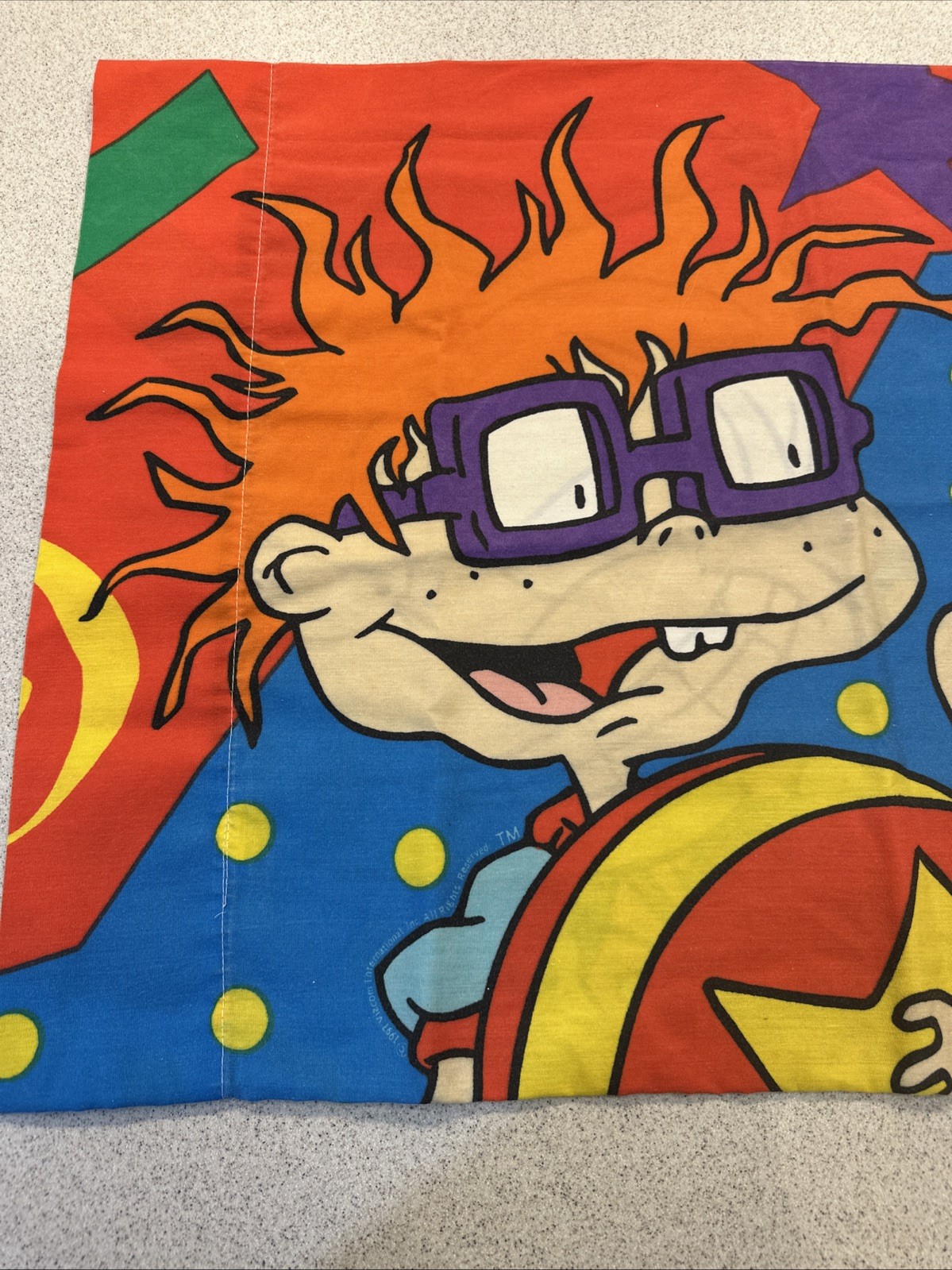 Vintage Rugrats Pillow Cases 2 GUC Preowned 90s Nickelodeon