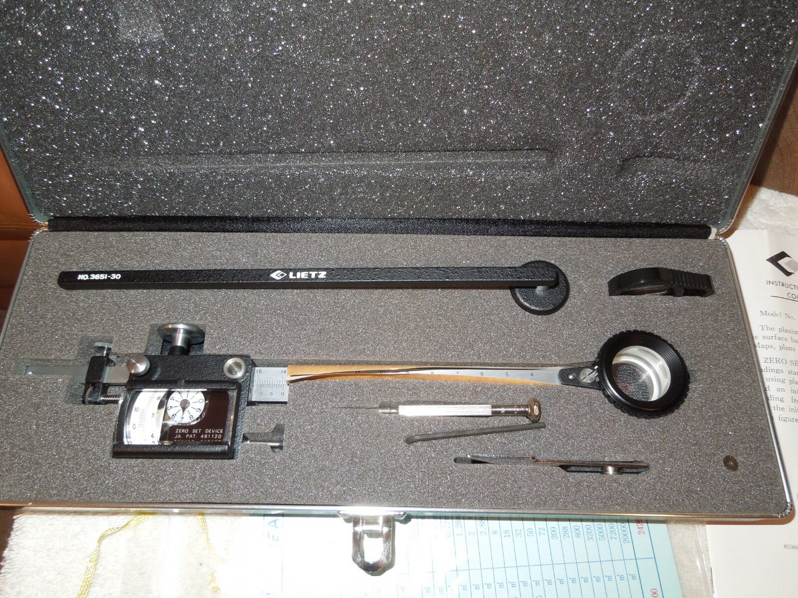 Lietz Plani Meter Compensating Optical Tracer Zero Set