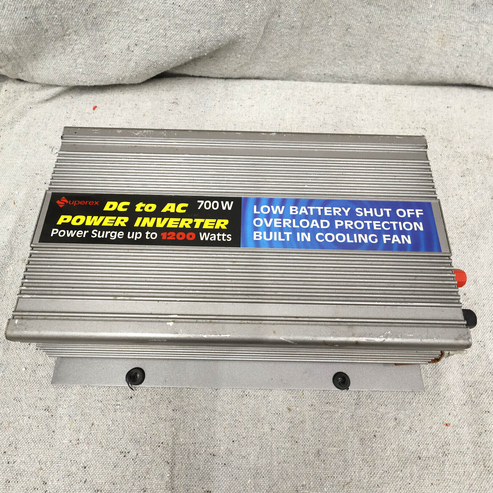 Superex DC to AC Inverter 700W 1200W Surge Overload Protection Tested Working