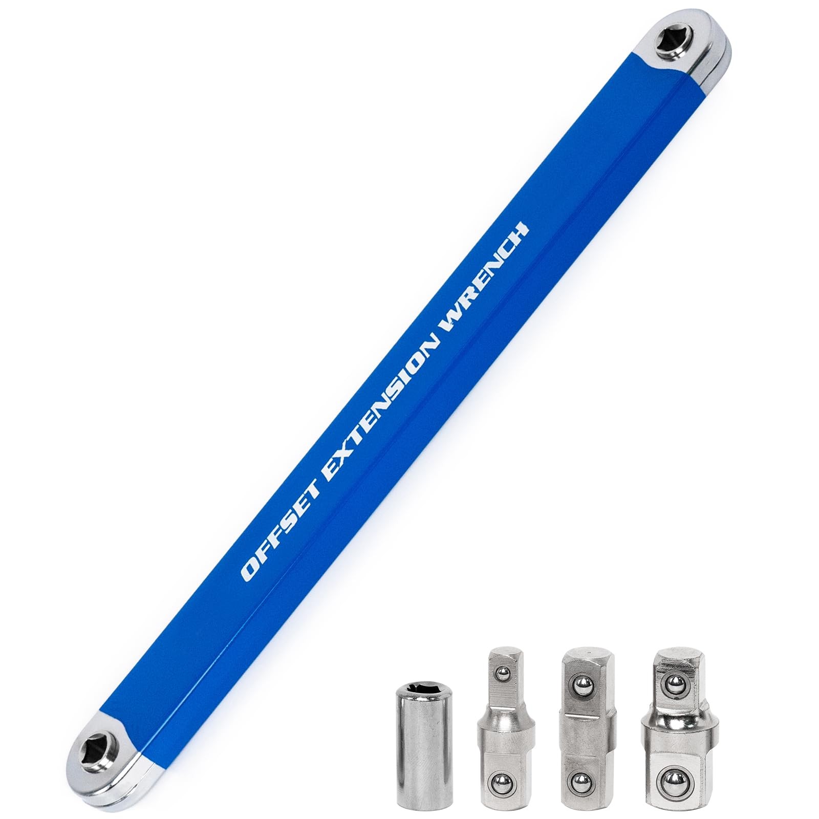 Ratchet Wrench Extender,Tight Reach Extension Wrench Set with 1/2",1/4" and 3/8"