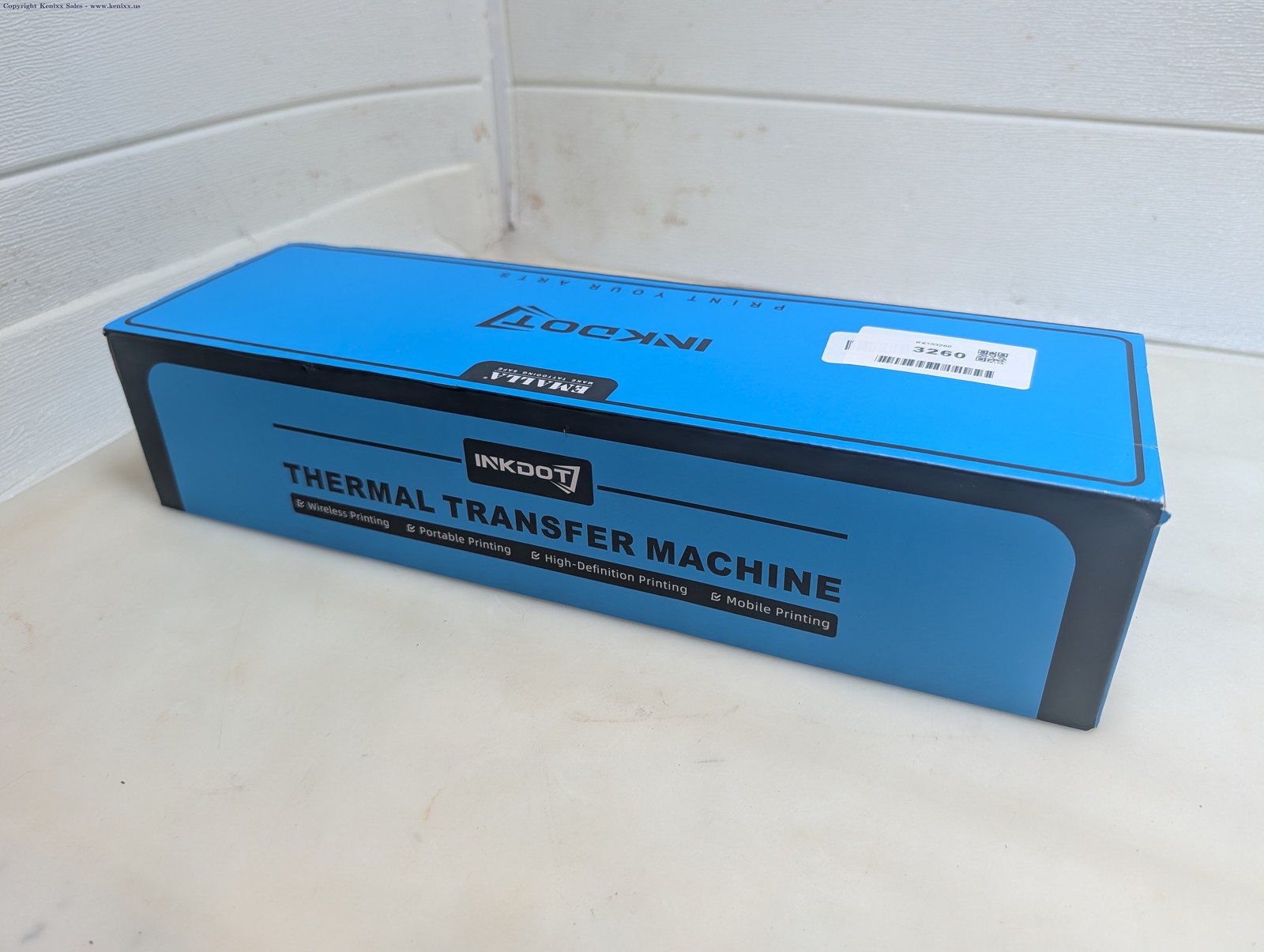 EMALLA INKDOT Wireless Portable Thermal Transfer Machine w/ Case Black/Blue