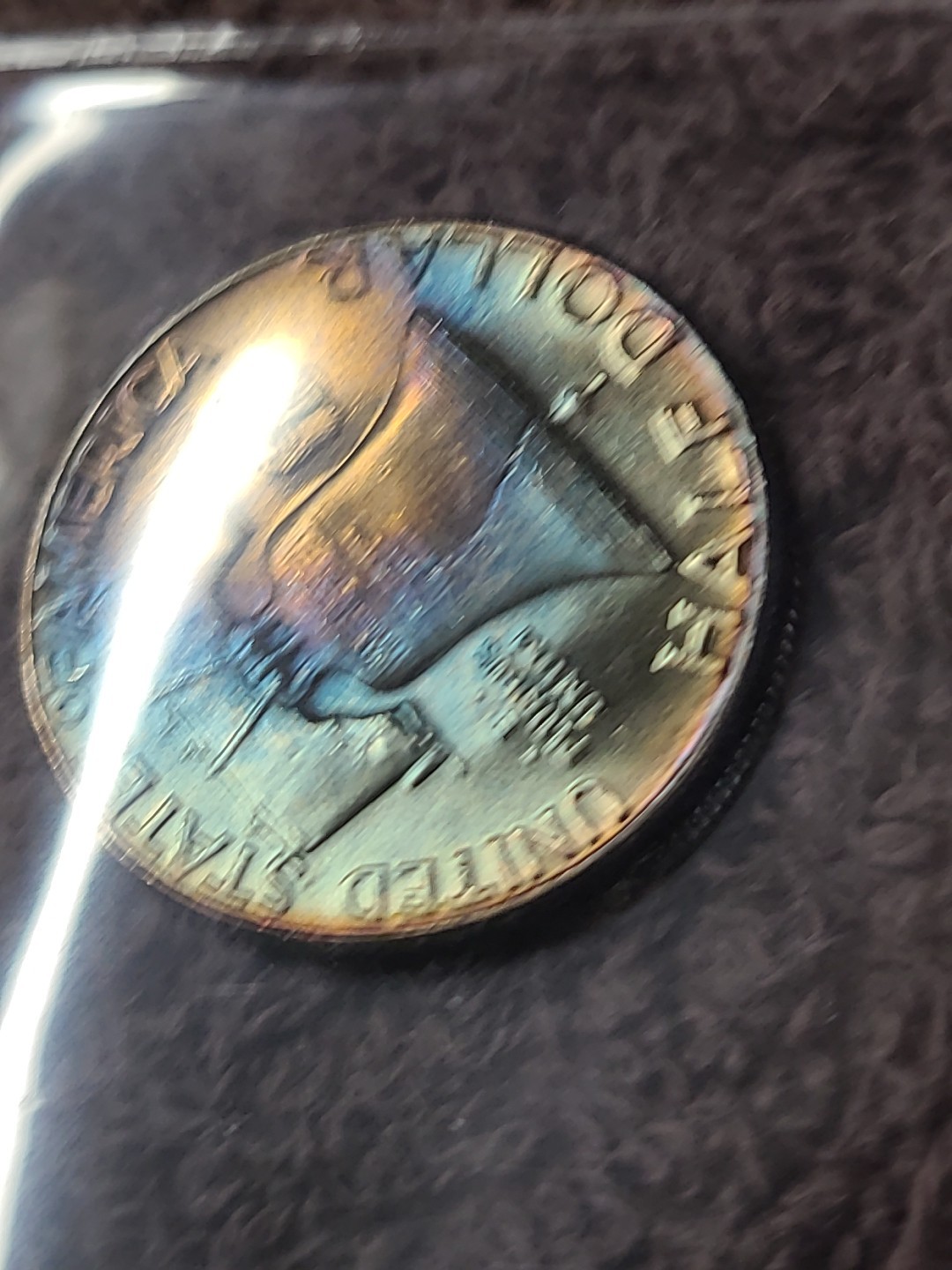 1963 franklin half dollar 🌈 Toned🌈