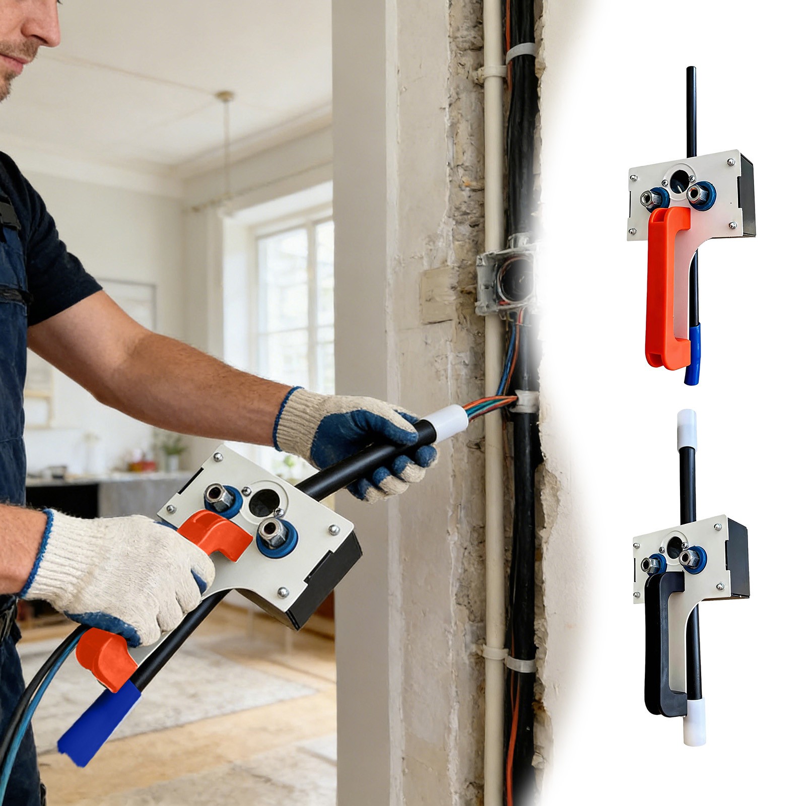 Efficient Cable Pulling Tool, Wire Puller for Easy Wiring, Fish Tape Wire Puller