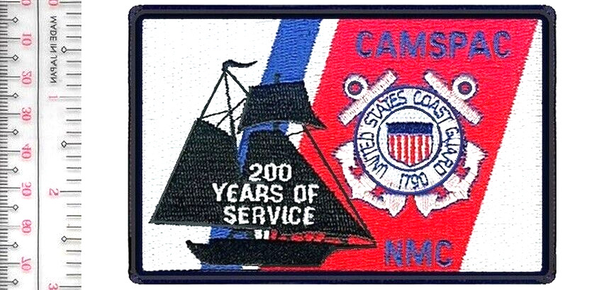 US Coast Guard  CAMSPAC 200 Years of Service since 1790 Patch NO TARIFF