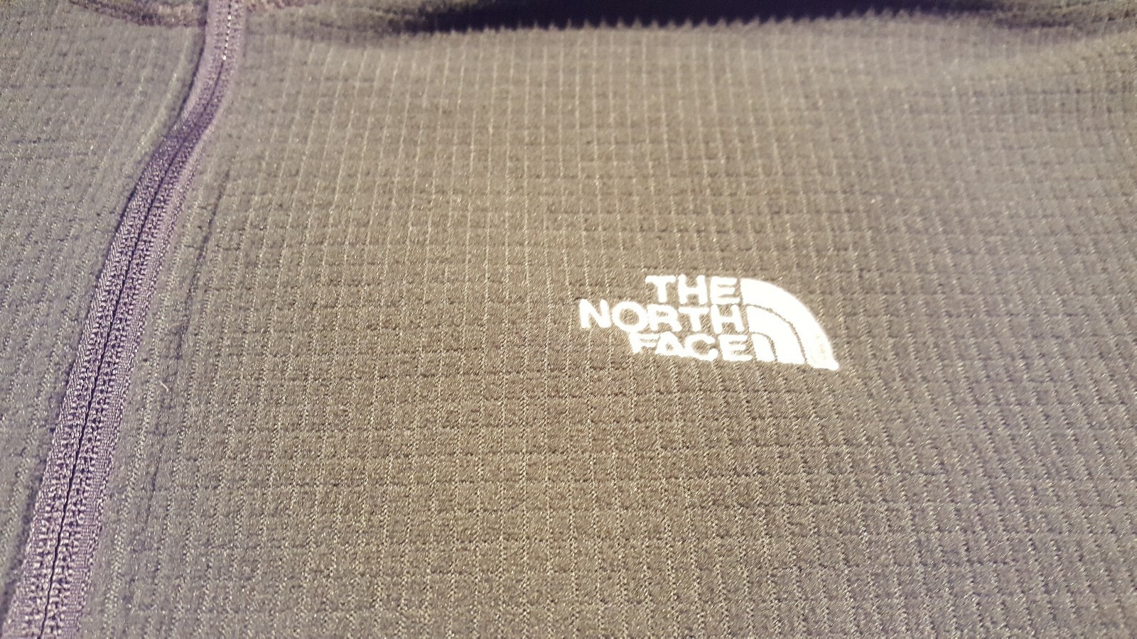 MENS NORTHFACE FLEECE LINED HALF ZIP MOCK PULLOVER X-LARGE, CHARCOAL GREY