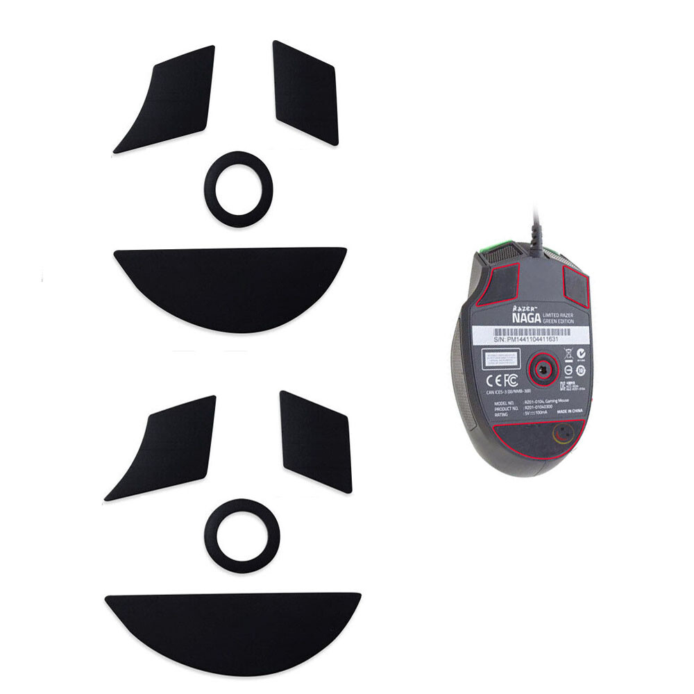2Sets Mouse Feet Pads Skates for Razer Naga 2014  (Right-Hand)