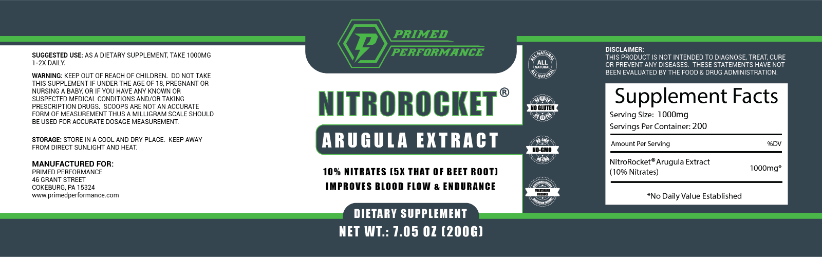 Arugula Extract | 10% Nitrates