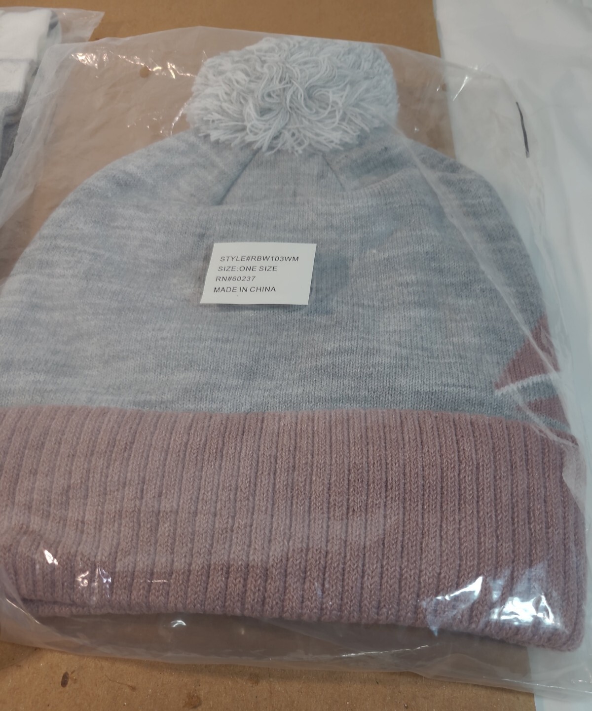 Reebok Set Rally Scarf Fringe and Beanie Fleece Lined Pompom Soft NEW with Tags