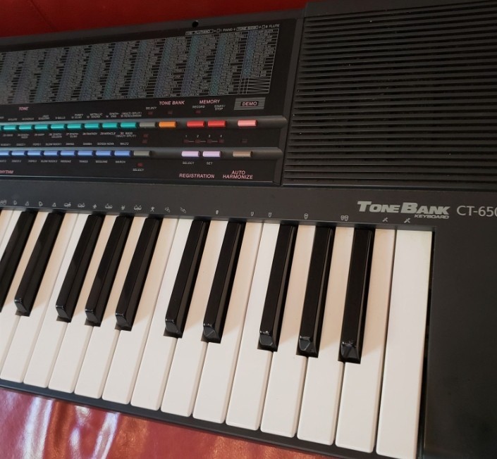 DEFECTIVE vintage Casio Casiotone CT650 electronic keyboard G3D