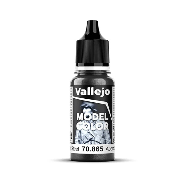 Vallejo 18ml Bottle Oily Steel Model Color