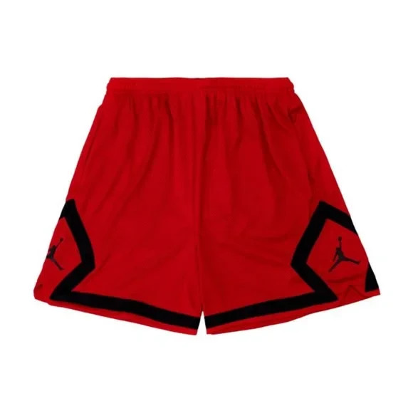 Nike Air Jordan Heritage Diamond Shorts DO5032-687 Red Black Women's Size SMALL