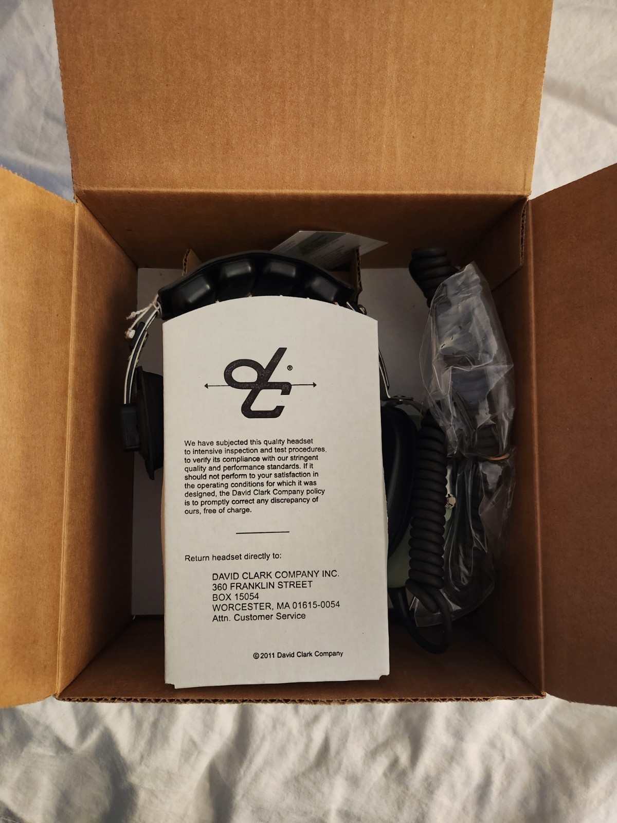 David Clark - H3392 Single Ear Aviation Headset w/ Microphone & PTT Switch
