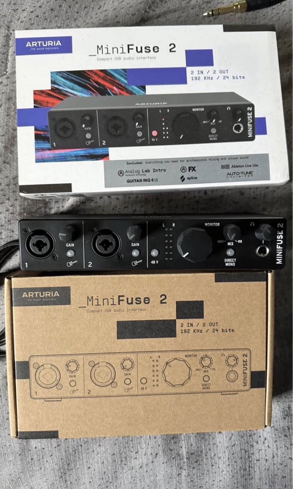 Arturia MiniFuse 2 USB-C Audio Interface – Black