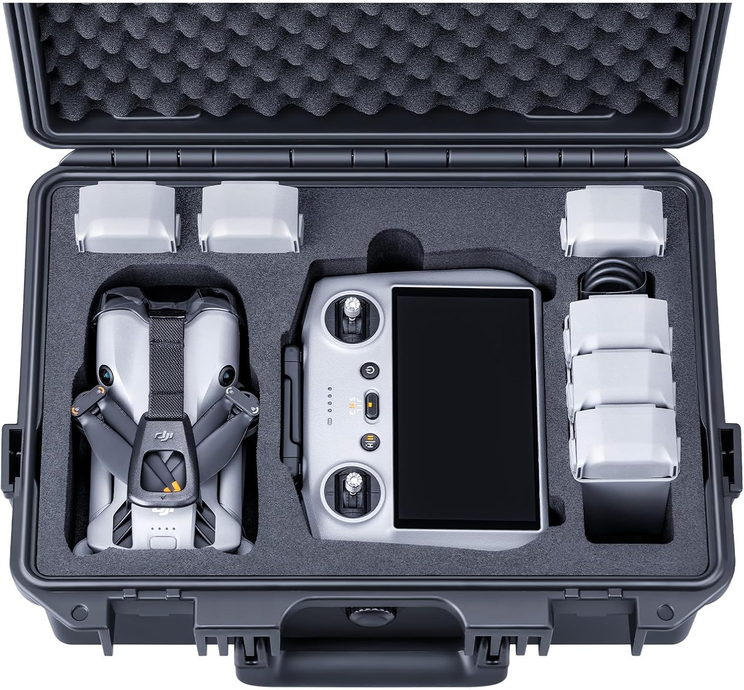 Lykus Titan MM510 Waterproof Hard Case for DJI Mini 5 Pro Fly More Combo, Suppor