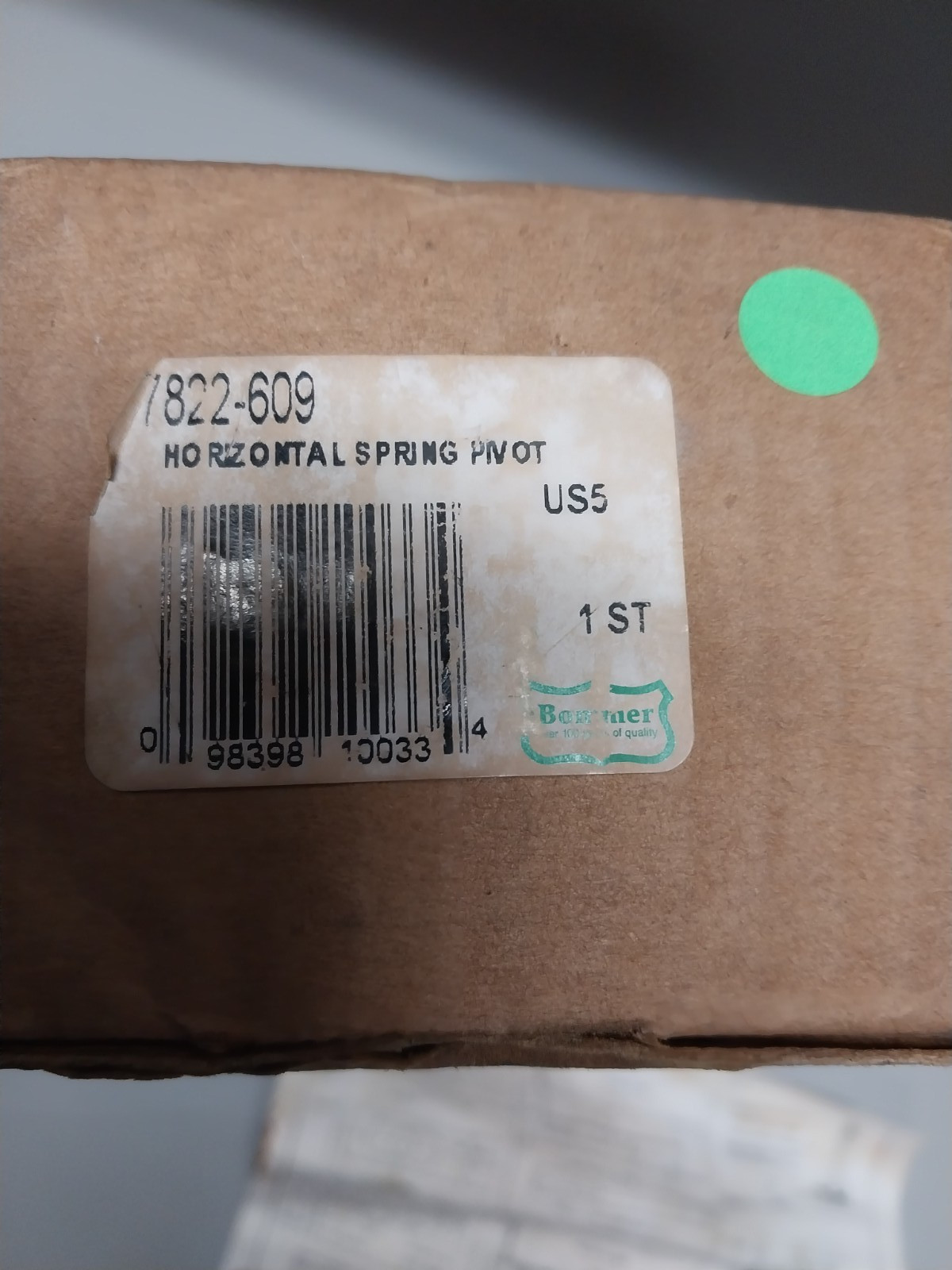 Double Acting Horizontal Spring Pivot 7822-609