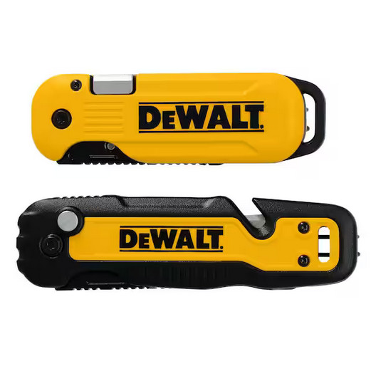 Folding Box Cutter (2-pack) Utility Pocket Knife Blade Work Push Button